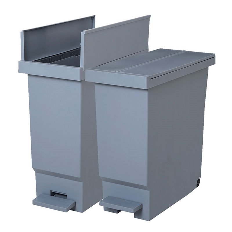 Thùng rác đạp chân 32L nắp 2 cánh thương hiệu 
