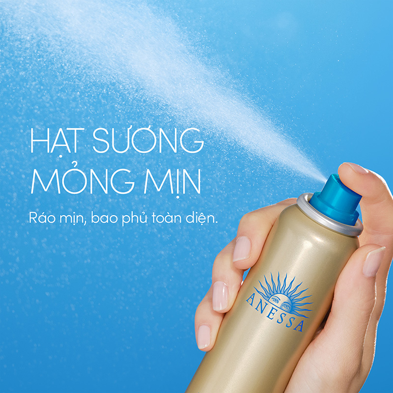 Xịt chống nắng Nhật Bản dưỡng da đa năng bảo vệ hoàn hảo  Anessa SPF50+ PA++++ 60g  thương hiệu ANESSA