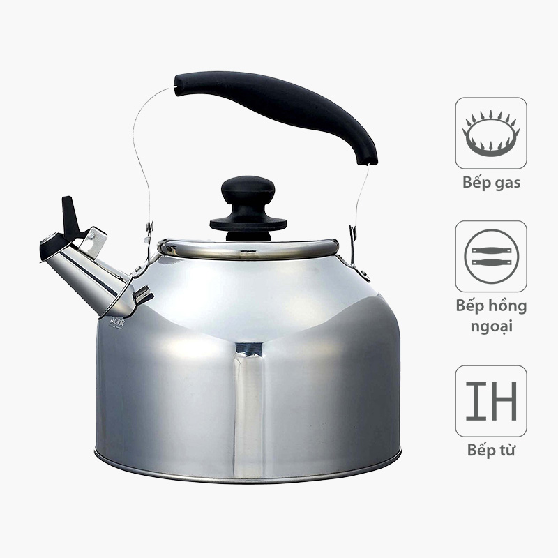 Ấm inox nấu nước Pearl Metal 5L 