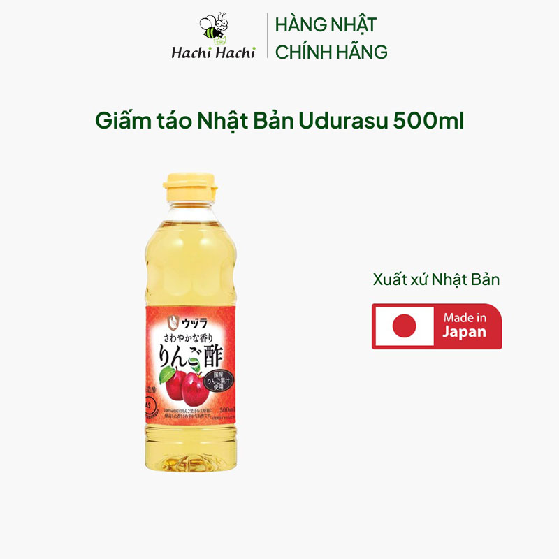 Giấm táo Nhật Bản Udurasu 500ml thương hiệu 
