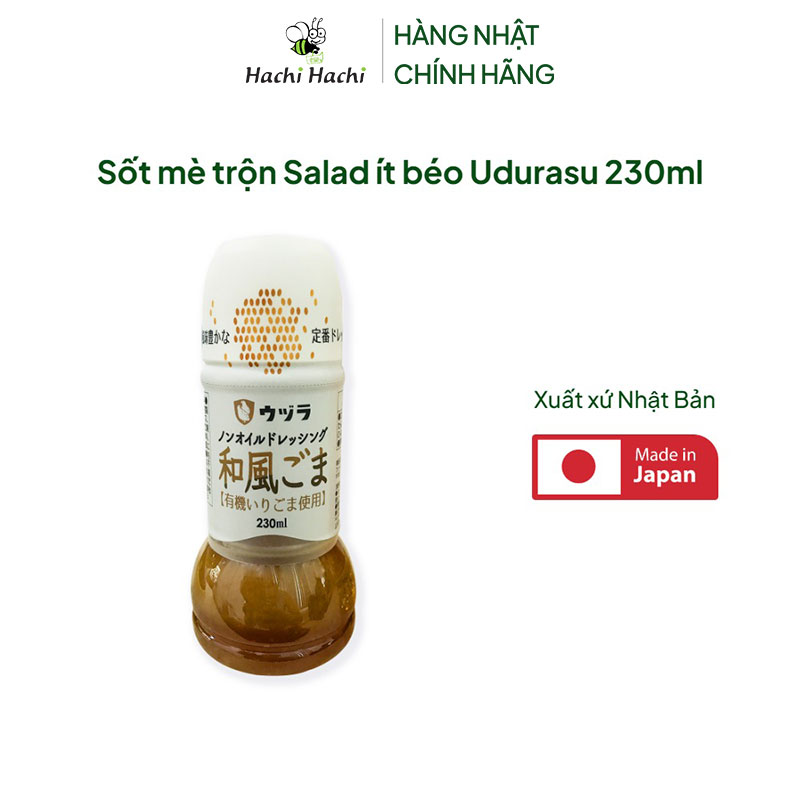 Sốt mè trộn Salad ít béo Udurasu 230ml thương hiệu 