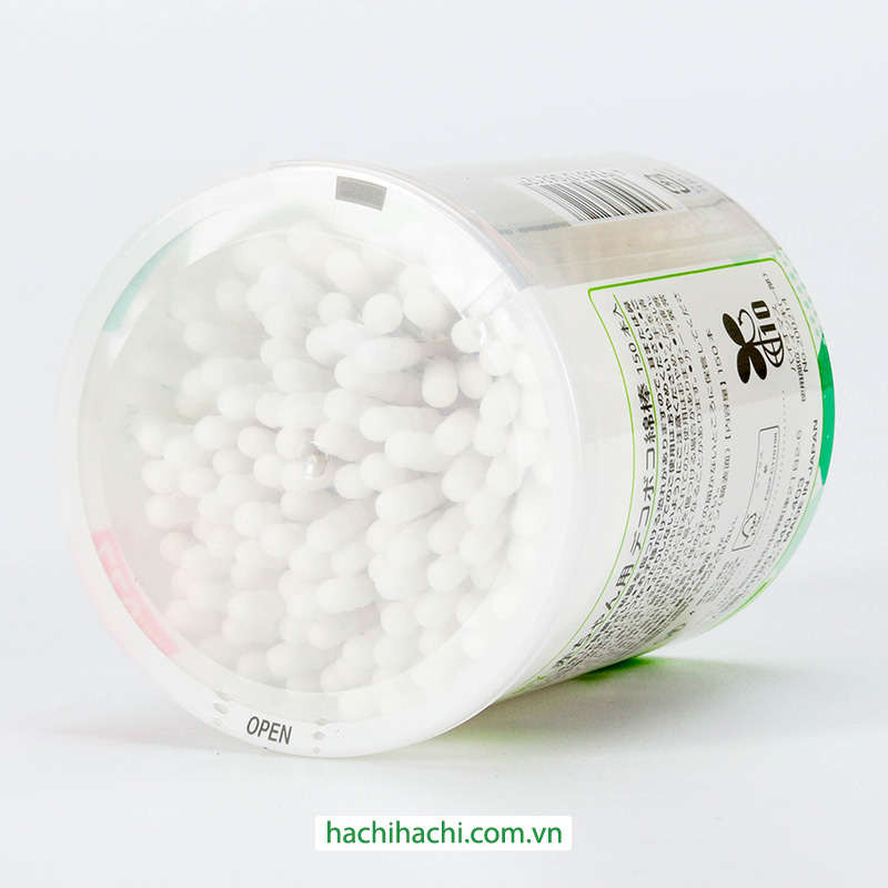 Tăm bông kháng khuẩn cho bé đầu xoắn Nhật Bản 150 cây  thương hiệu 