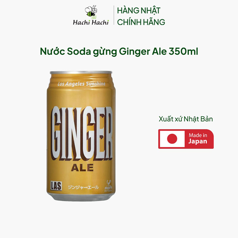 Nước Soda gừng Ginger Ale  350ml thương hiệu TOMINAGA