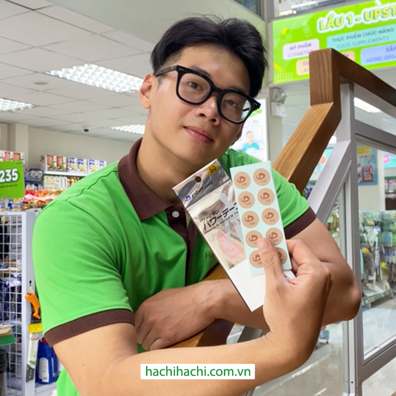 Băng dán cơ thể thao Phiten Titanium Tape Disc X30 (50 miếng) thương hiệu 