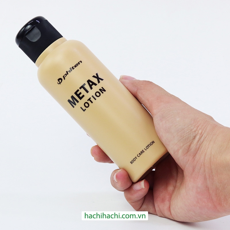 Dưỡng thể Phiten Metax Lotion 120ml, hỗ trợ giảm đau cơ vận động thương hiệu 