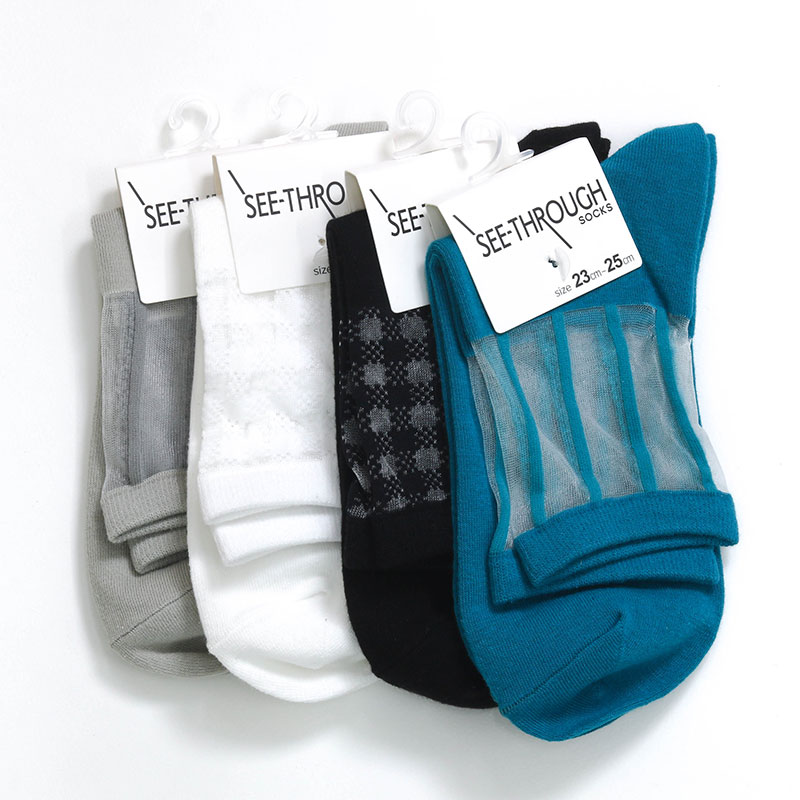 Vớ nữ cổ cao vải lưới 23-25cm (Nhiều mẫu)-Giao mẫu ngẫu nhiên thương hiệu 