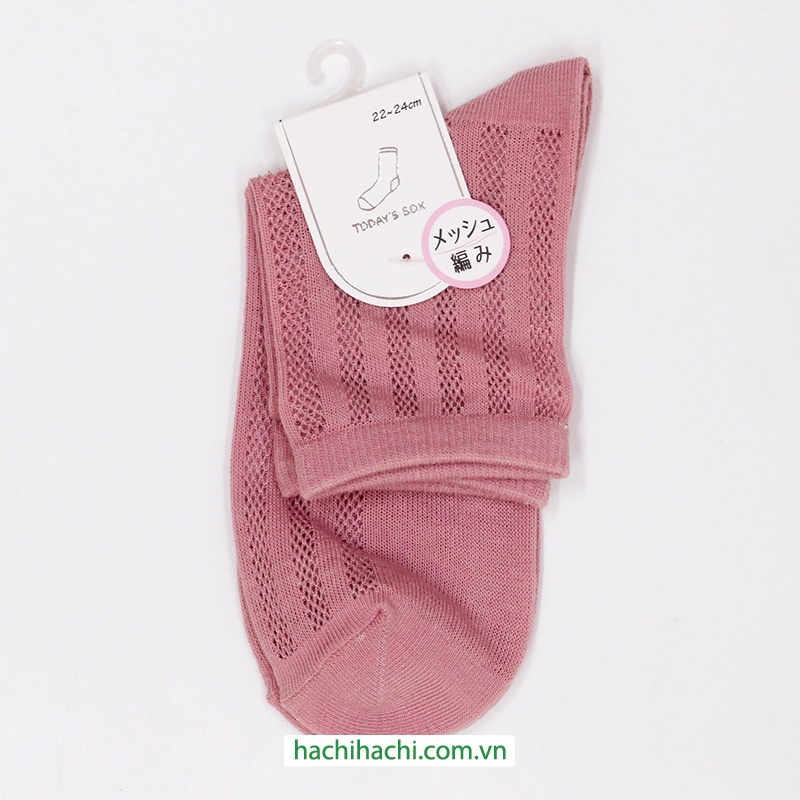 Vớ nữ cổ cao lưới thoáng khí 23-25cm (Nhiều mẫu)-Giao mẫu ngẫu nhiên thương hiệu 
