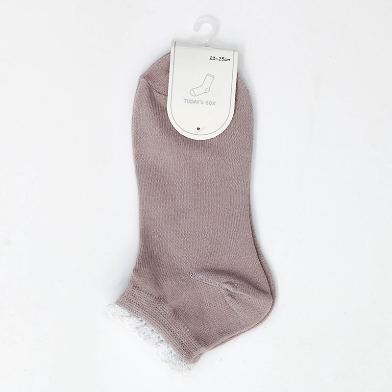 Tất vớ nữ cổ ngắn viền ren 23-25cm (Nhiều mẫu)-Giao mẫu ngẫu nhiên thương hiệu 