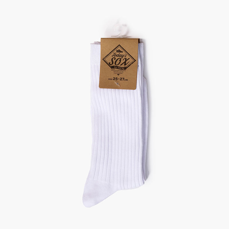 Vớ nam cổ cao gân chìm 25-27cm (Trắng)