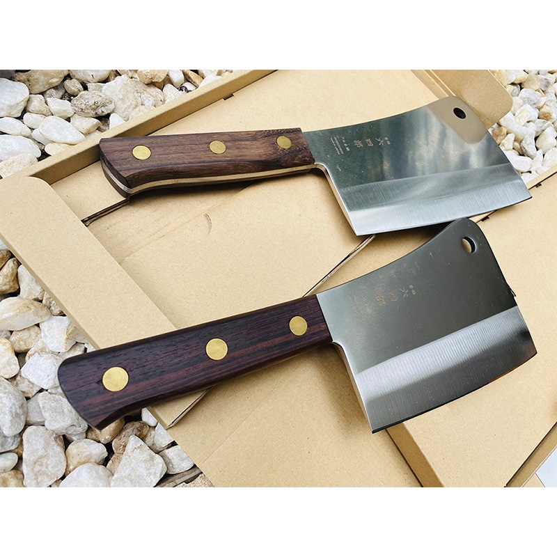 Dao chặt xương cao cấp Nhật Bản Rokushiro lưỡi 18.5cm thương hiệu 