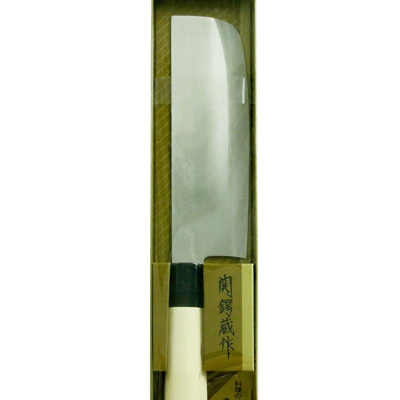 Dao bếp inox Nhật Bản Nikken Tsubazo Nakiri lưỡi 17cm, cán gỗ thương hiệu NIKKEN CUTLERY