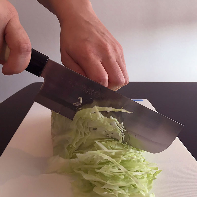 Dao bếp inox Nhật Bản Nikken Tsubazo Nakiri lưỡi 17cm, cán gỗ thương hiệu NIKKEN CUTLERY