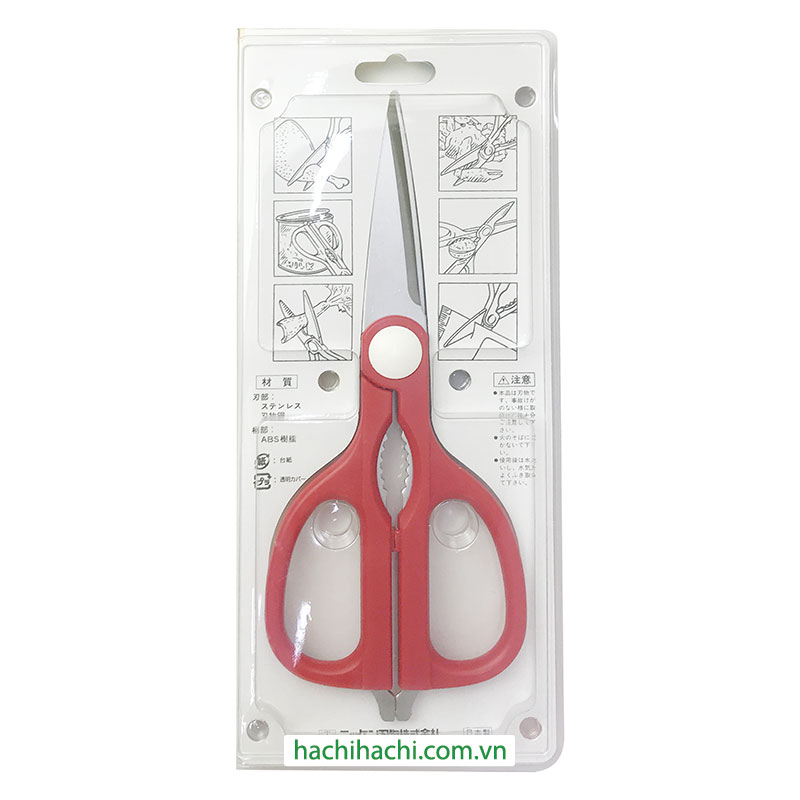 Kéo làm bếp Nhật Bản kháng khuẩn, trợ lực cắt Nikken Supporter 23cm thương hiệu NIKKEN CUTLERY