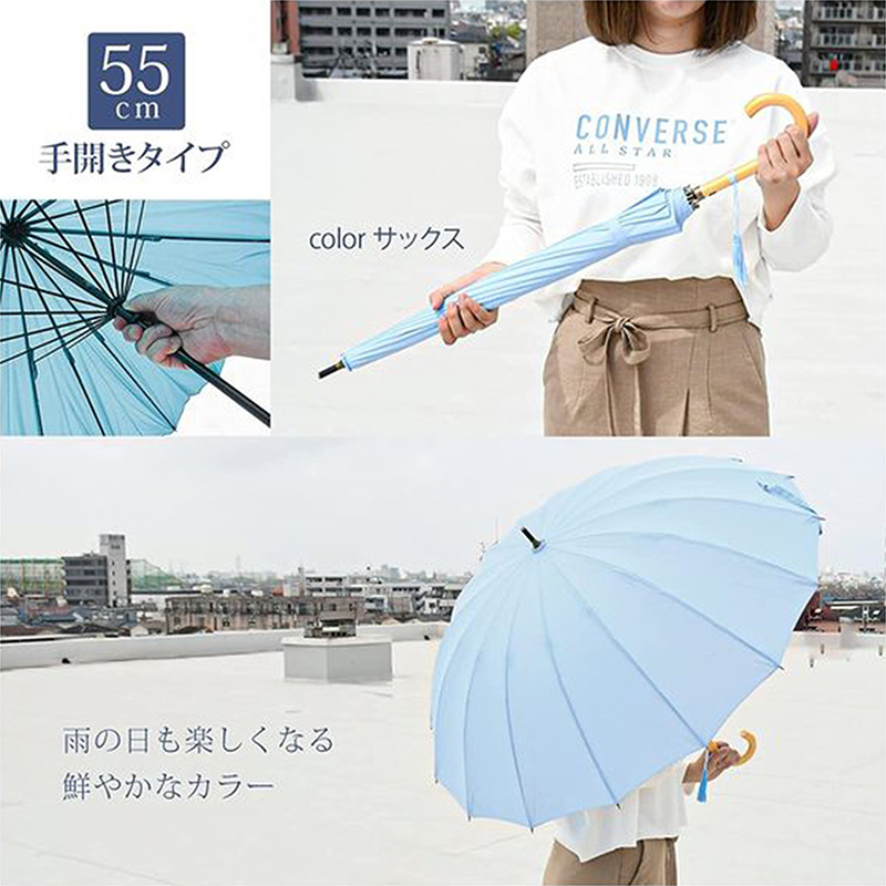 Cây dù phong cách Nhật Bản 55cm (Xanh) thương hiệu SUGIHARA