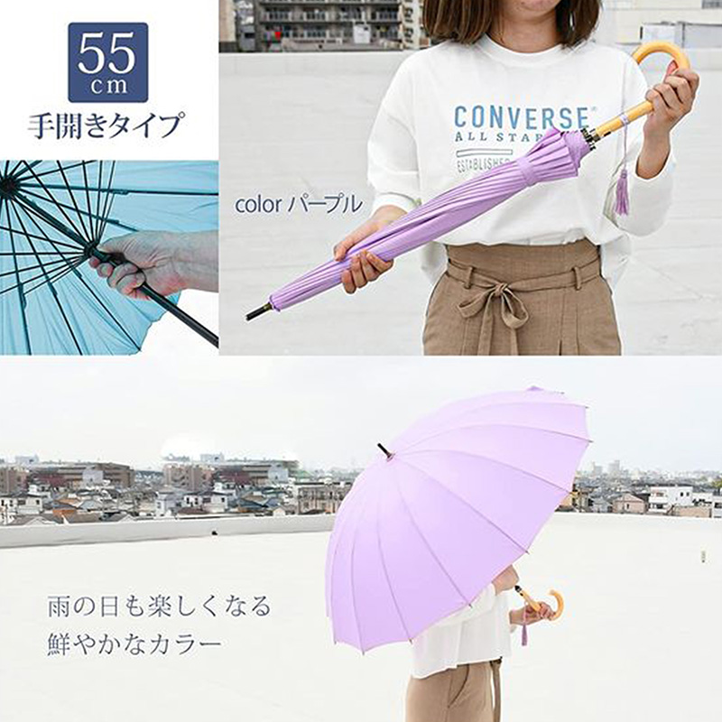 Cây dù phong cách Nhật Bản 55cm (Tím) thương hiệu SUGIHARA