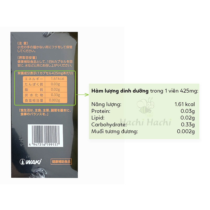 TPBVSK: Viên uống bổ thận tăng cường sinh lực nam Kidney Mens 180 viên-Tặng kèm gói 12 viên (từ 5/1-30/6/2026) thương hiệu WAKI