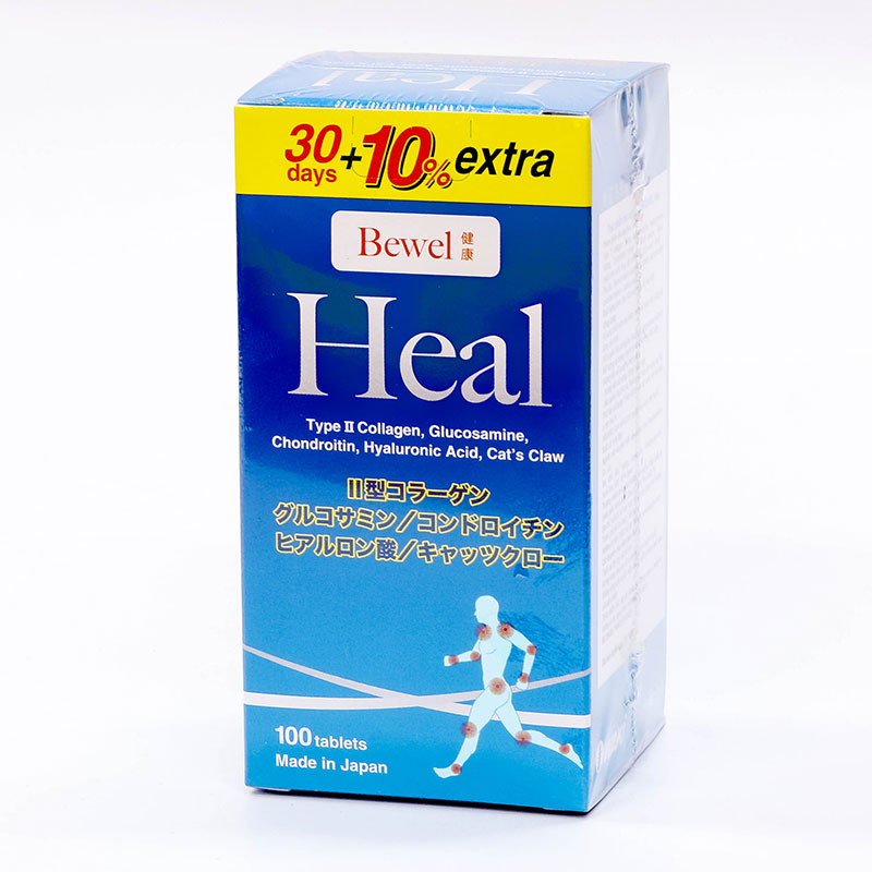 TPBVSK: Viên uống Bewel Heal Nhật Bản 100 viên, Bổ sung chất nhờn cho khớp, giảm đau nhức do thoái hóa thương hiệu WAKI
