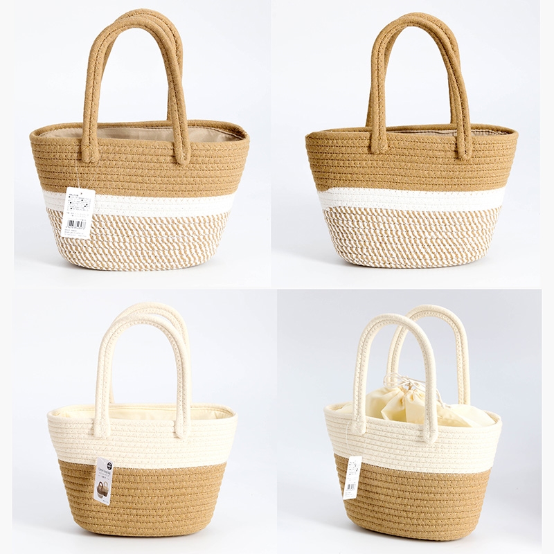 Túi dệt Vintage quai xách 28x18.5cm (Nhiều mẫu)-Giao mẫu ngẫu nhiên thương hiệu 