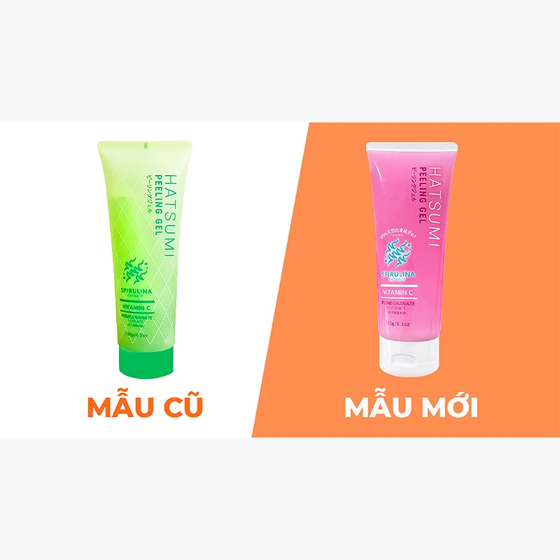 Gel tẩy tế bào chết tảo xoắn Vitamin C Hatsumi 180g thương hiệu COSMO BEAUTY