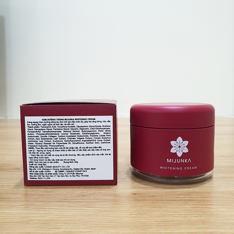 Kem dưỡng trắng Mijunka whitening cream 50g thương hiệu 