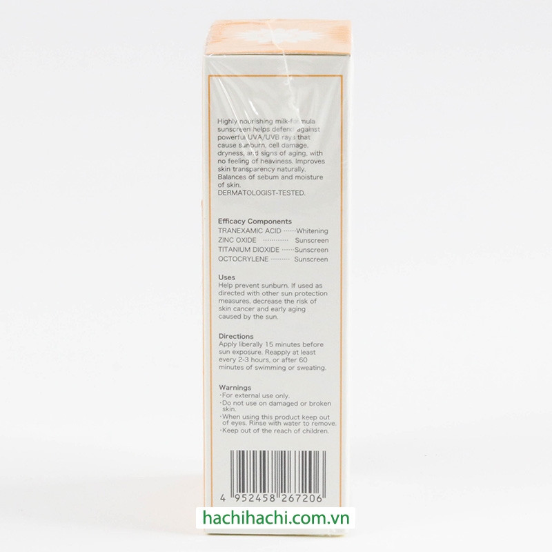 Kem chống nắng phổ rộng Bihaku sunscreen SPF50+PA++++ 35ml thương hiệu 