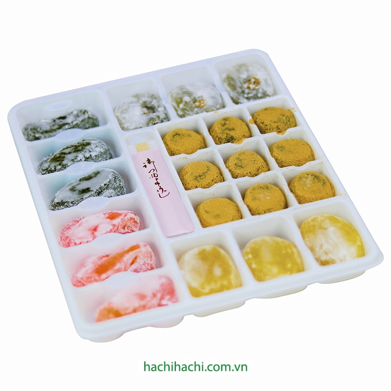 Bánh mochi Nhật Bản Irodori 5 vị 21 cái 413g thương hiệu 