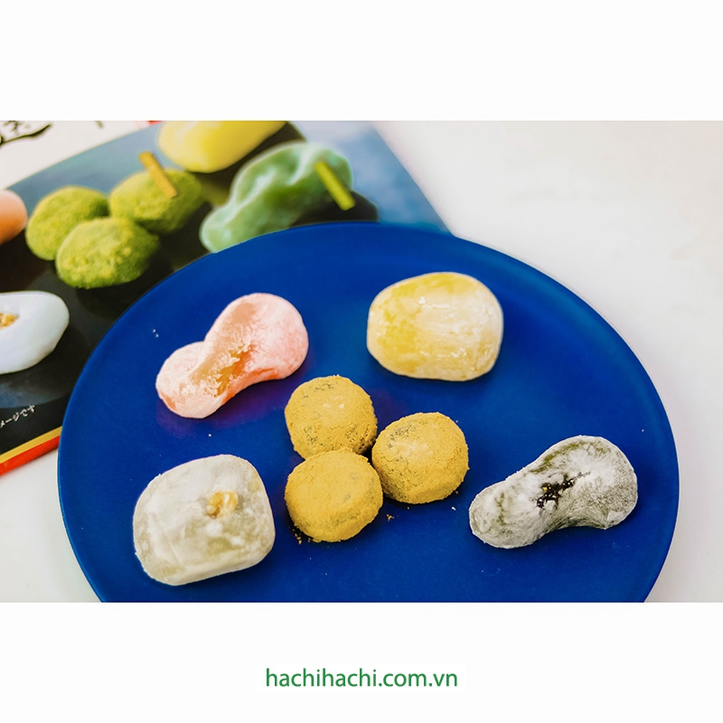 Bánh mochi Nhật Bản Irodori 5 vị 21 cái 413g thương hiệu 