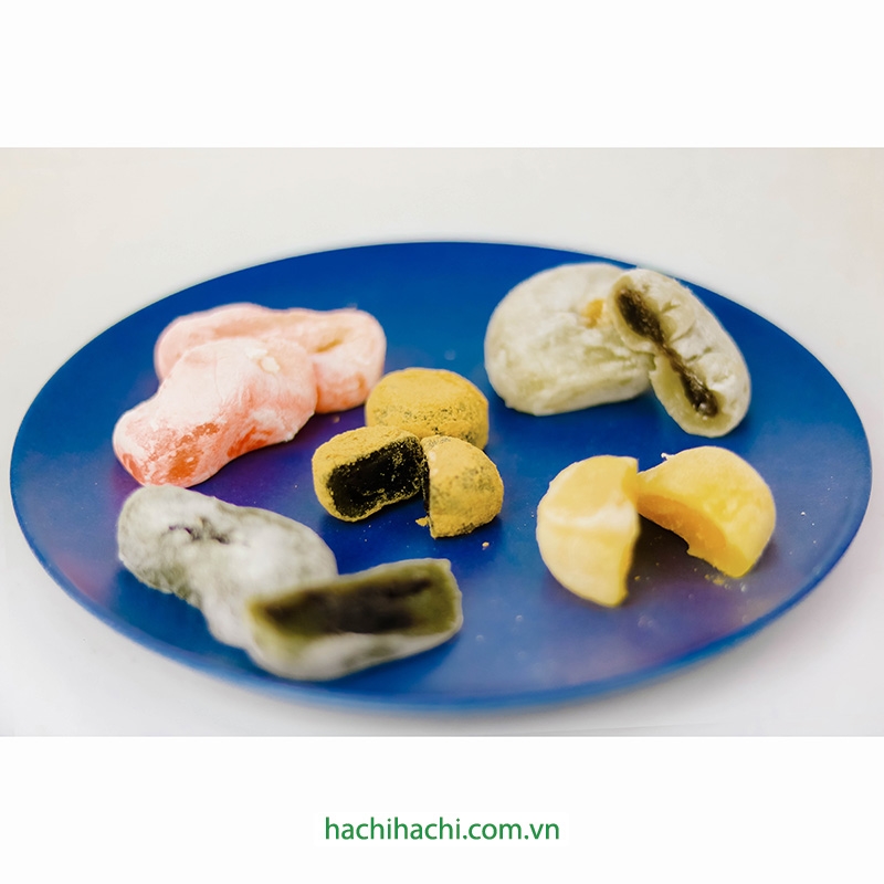 Bánh mochi Nhật Bản Irodori 5 vị 21 cái 413g thương hiệu 
