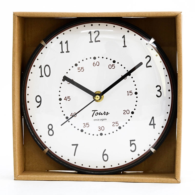 Đồng hồ treo tường 20cm (Trắng) thương hiệu FUJI BOEKI