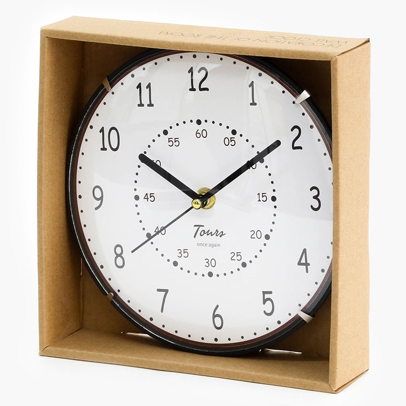 Đồng hồ treo tường 20cm (Trắng) thương hiệu FUJI BOEKI