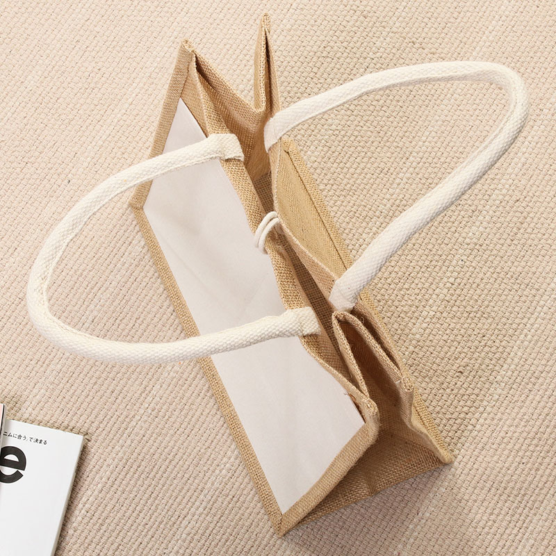 Túi vải đay 3 ngăn có nút gài 31x27cm thương hiệu FUJI BOEKI