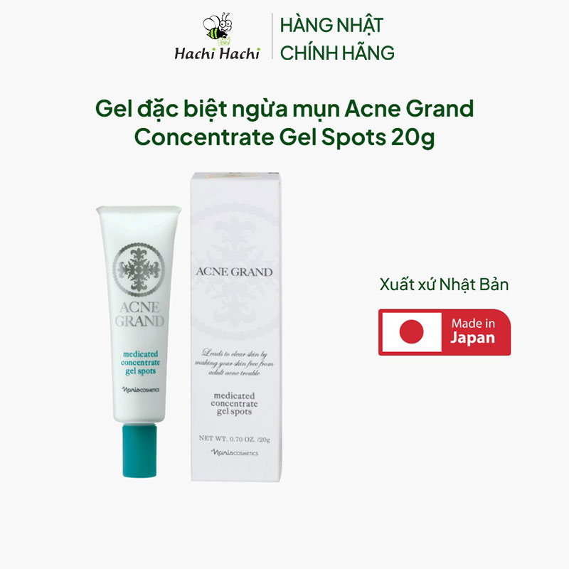 Gel đặc biệt ngừa mụn Nhật Bản Acne Grand Concentrate Gel Spots 20g thương hiệu NARIS