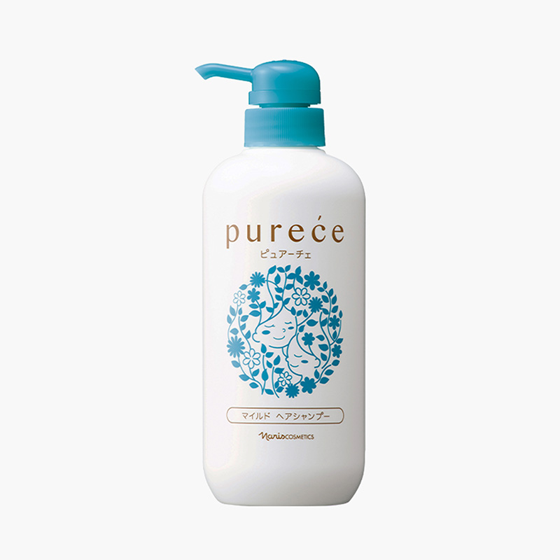 Dầu gội Nhật Bản thảo mộc thiên nhiên Purece 550ml, thích hợp cho cả người lớn và trẻ em
