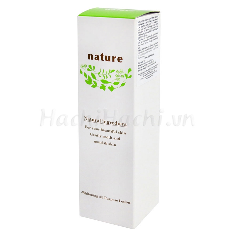 Nước dưỡng và loại bỏ da chết Nature Whitening 160ml (Lotion làm sạch dưỡng trắng da) thương hiệu NARIS