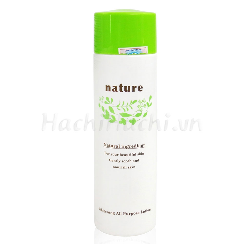 Nước dưỡng và loại bỏ da chết Nature Whitening 160ml (Lotion làm sạch dưỡng trắng da) thương hiệu NARIS