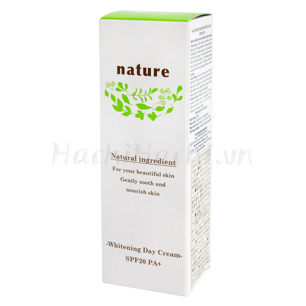 Kem dưỡng làm trắng da ban ngày Nature Whitening  SPF20 PA+ (40g) thương hiệu NARIS