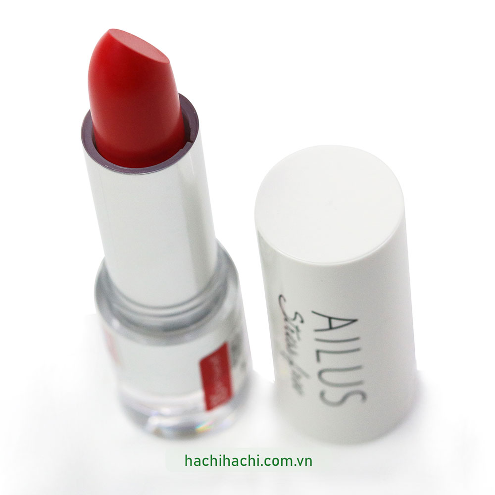 Son môi Nhật Bản Ailus Stress Free Lipstick PK2 (4g) Son lì mịn môi PK2 (Màu hồng đỏ) thương hiệu NARIS