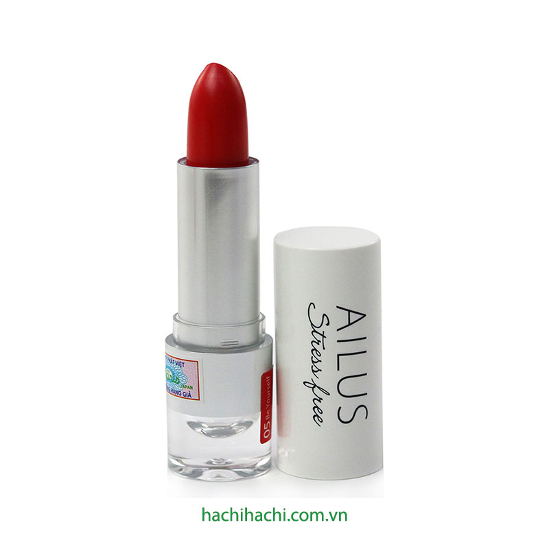 Son môi Nhật Bản Ailus Stress Free Lipstick PK2 (4g) Son lì mịn môi PK2 (Màu hồng đỏ)