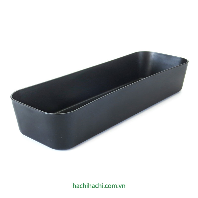 Khay đựng vật dụng, đồ dùng nhà bếp 26.2x9cm (Đen) thương hiệu NAKAYA