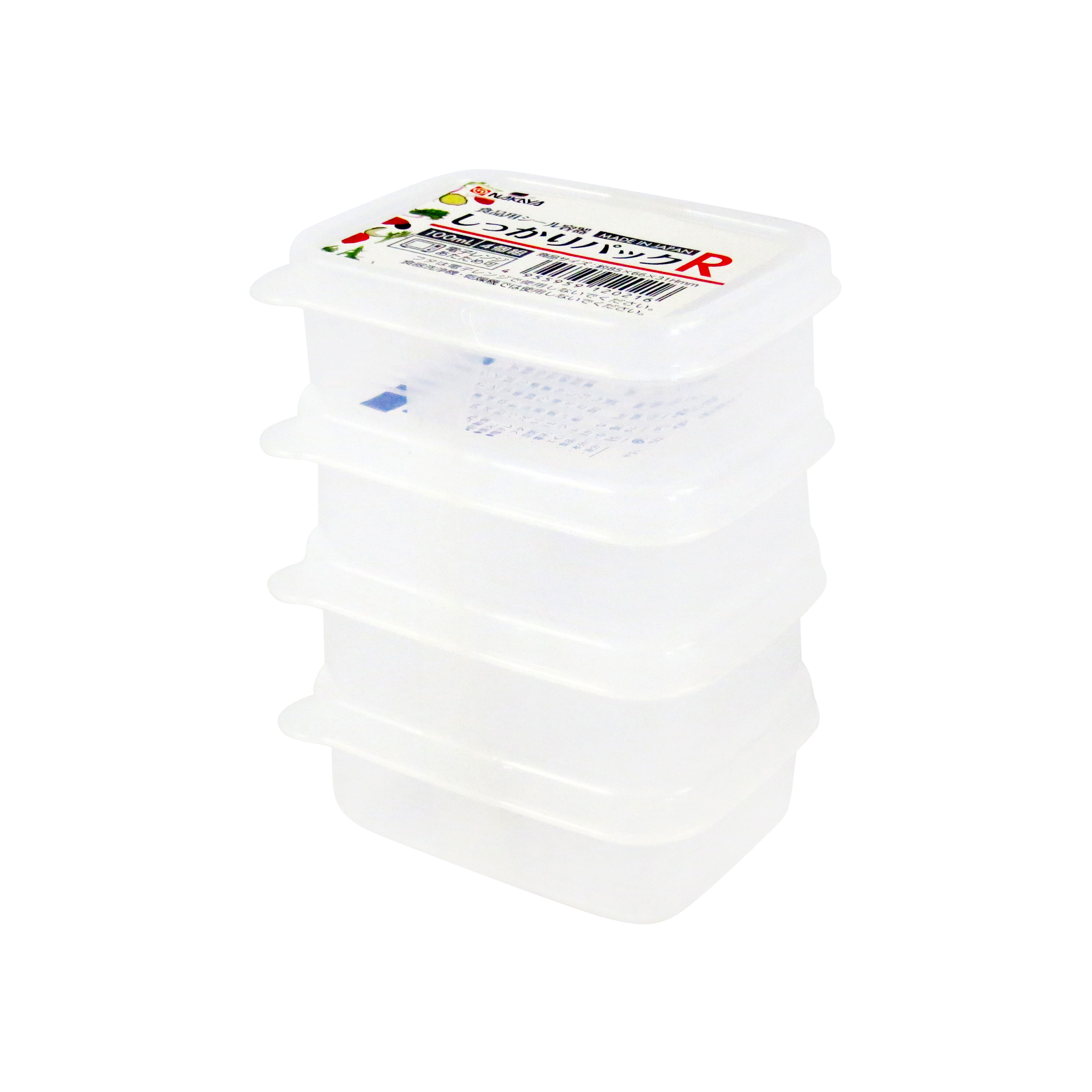 Hộp đựng thực phẩm Nhật Bản trữ đông, trữ mát, dùng lò vi sóng Nakaya 100mlx4