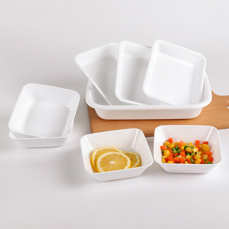 Đĩa nhựa Nhật Bản dùng được lò vi sóng Nakaya 12x12cm (4 cái) thương hiệu NAKAYA