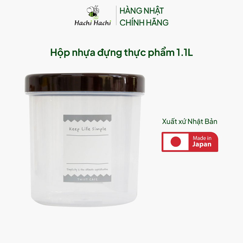 Hộp nhựa đựng thực phẩm 1.1L thương hiệu NAKAYA