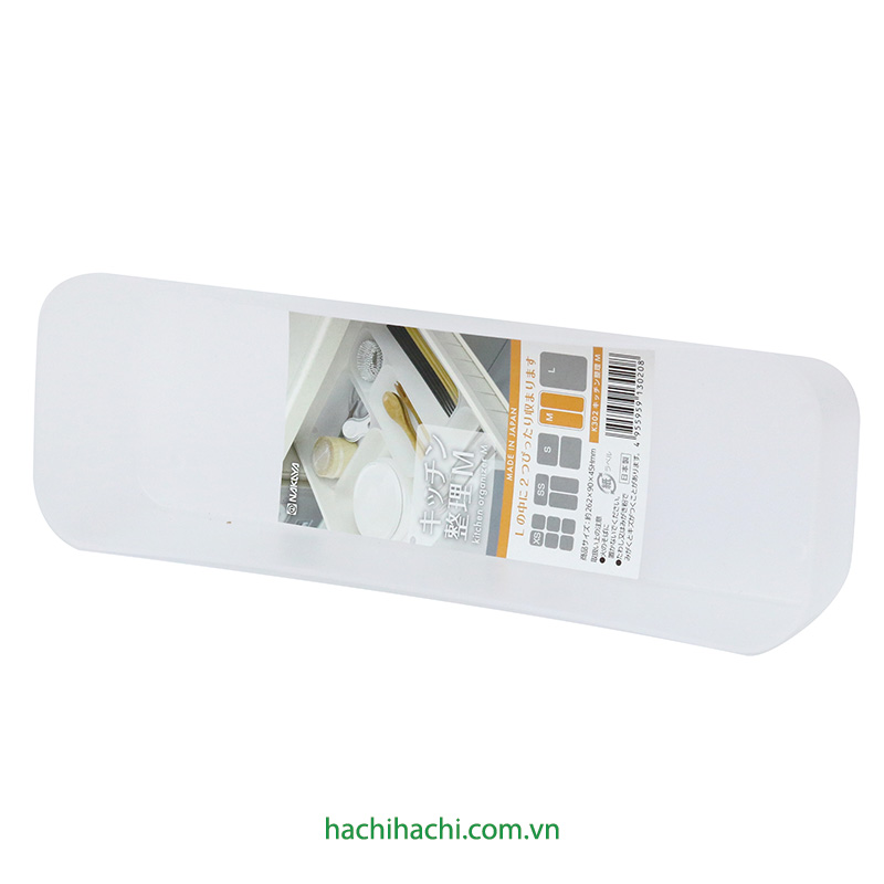 Khay đựng vật dụng, đồ dùng nhà bếp 26.2x9cm (Trắng) thương hiệu NAKAYA