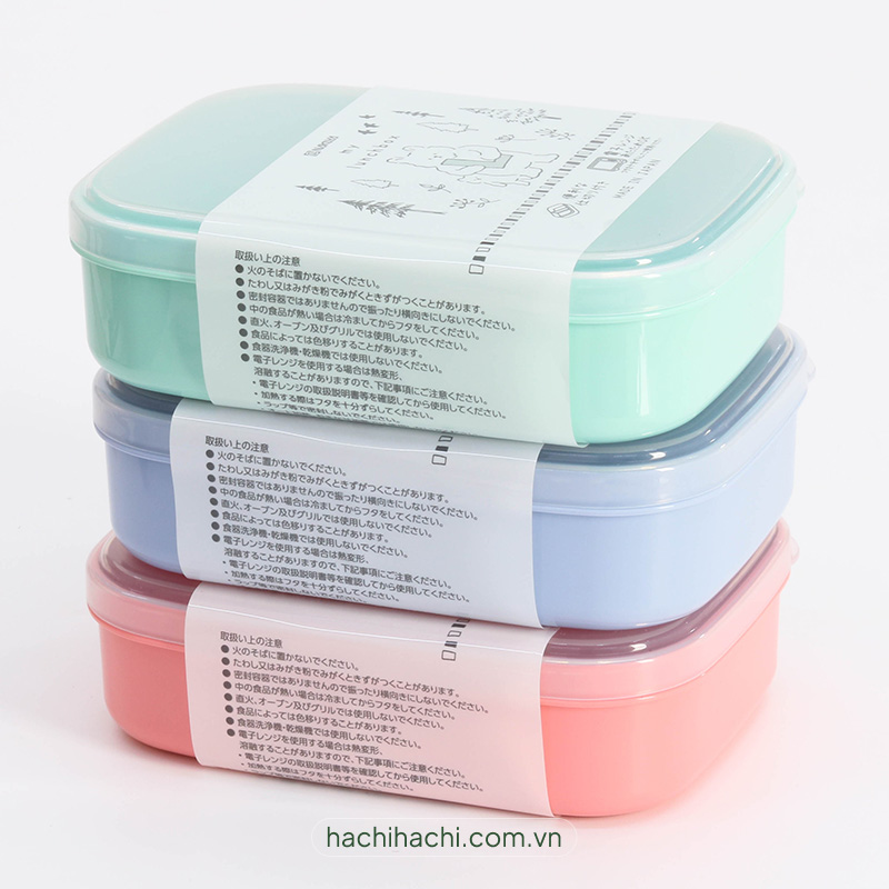 Hộp nhựa đựng thực phẩm Nakaya 650ml, dùng được lò vi sóng (Nhiều mẫu)-Giao mẫu ngẫu nhiên thương hiệu NAKAYA