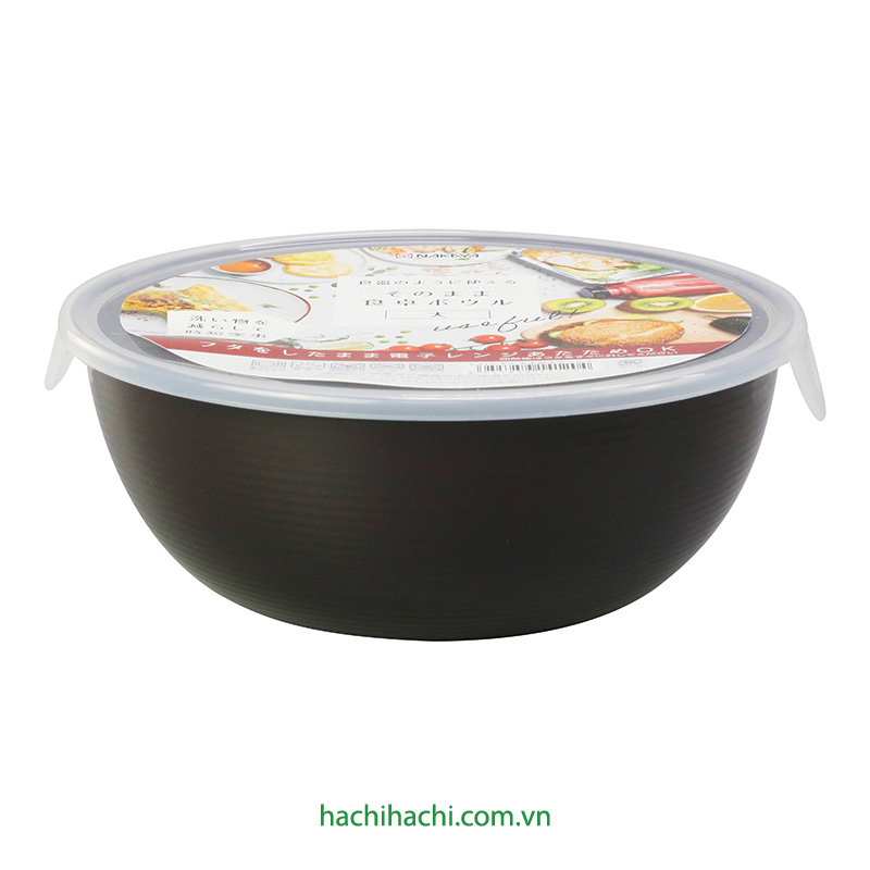 Tô nhựa Nhật Bản, tô đại, bát ô tô Nakaya 17.4cm có nắp, dùng được lò vi sóng (Nhiều mẫu)-Giao mẫu ngẫu nhiên thương hiệu NAKAYA