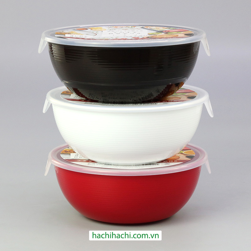 Tô nhựa Nhật Bản, tô đại, bát ô tô Nakaya 17.4cm có nắp, dùng được lò vi sóng (Nhiều mẫu)-Giao mẫu ngẫu nhiên thương hiệu NAKAYA