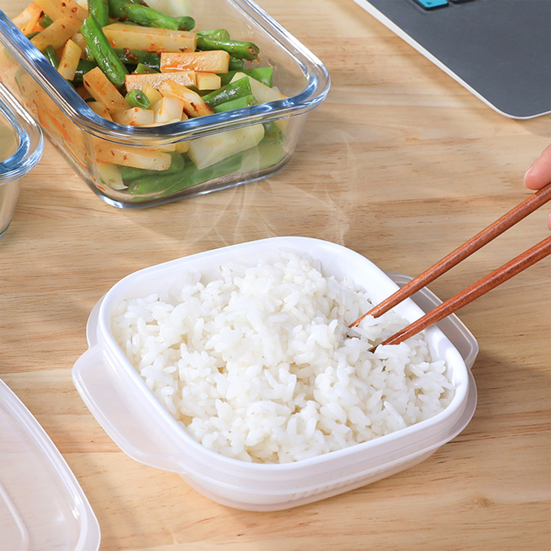 Hộp hấp thực phẩm trong lò vi sóng 340ml thương hiệu NAKAYA