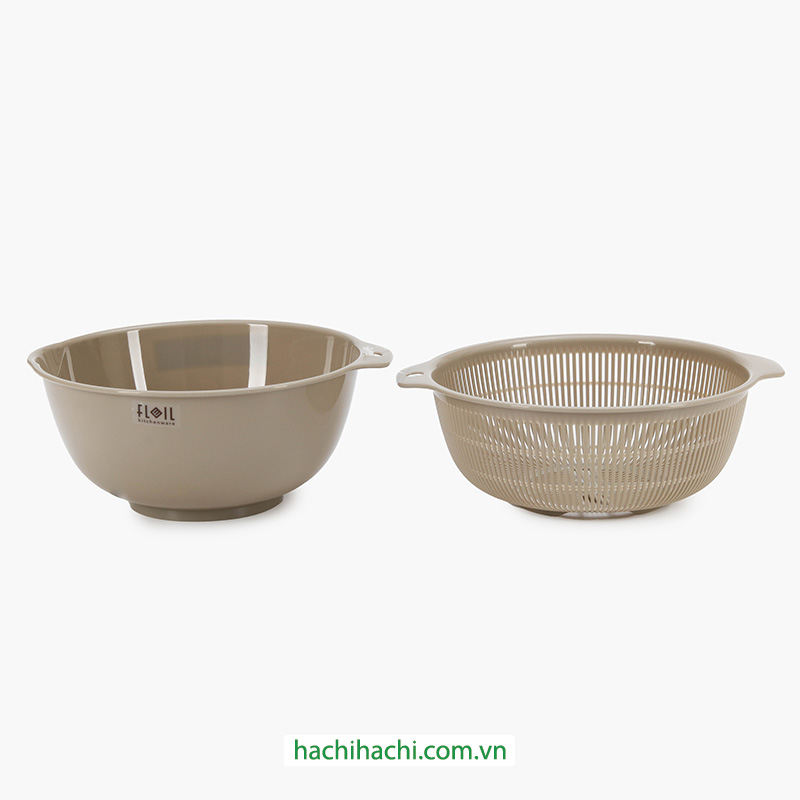Bộ thau rổ nhựa Nhật Bản Nakaya 19.2cm thương hiệu NAKAYA