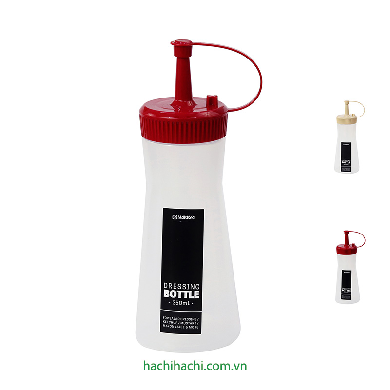 Bình, hũ, lọ, chai đựng tương ớt, tương cà, sốt Nhật Bản Nakaya 350ml (Nhiều mẫu)-Giao mẫu ngẫu nhiên