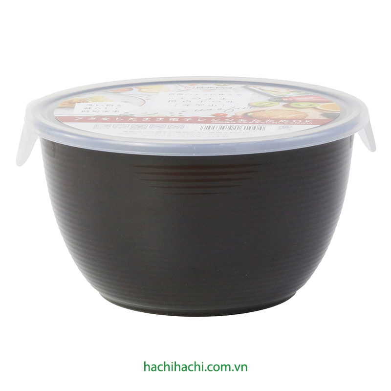 Tô nhựa Nhật Bản dùng được lò vi sóng Nakaya 14cm có nắp (Nhiều mẫu)-Giao mẫu ngẫu nhiên thương hiệu NAKAYA